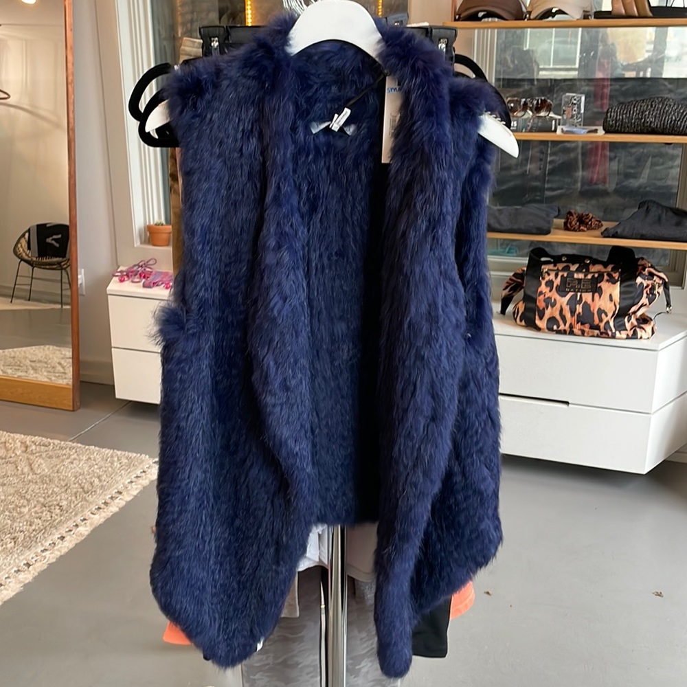 NWT Rabbit Fur Vest